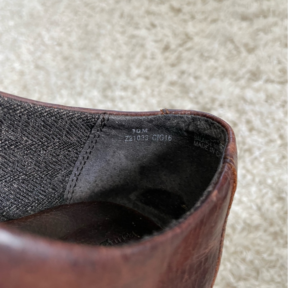 BOC Born Concepts Brown Leather Wedge Clog Cottagecore Shoes Size 10 - Picture 6 of 7